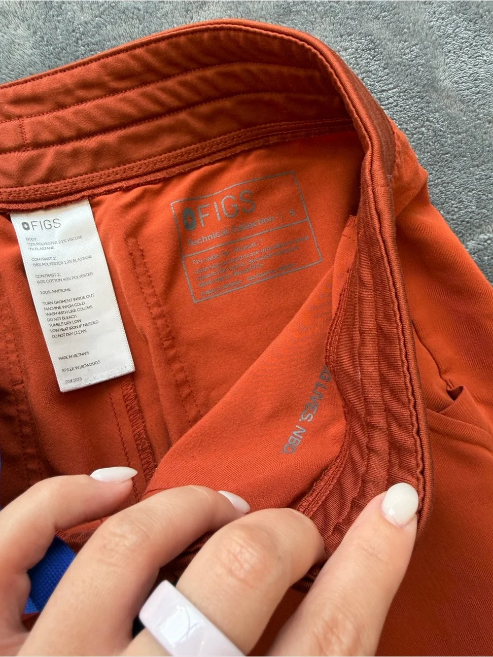 Women’s Figs Rust Orange Jogger Pants